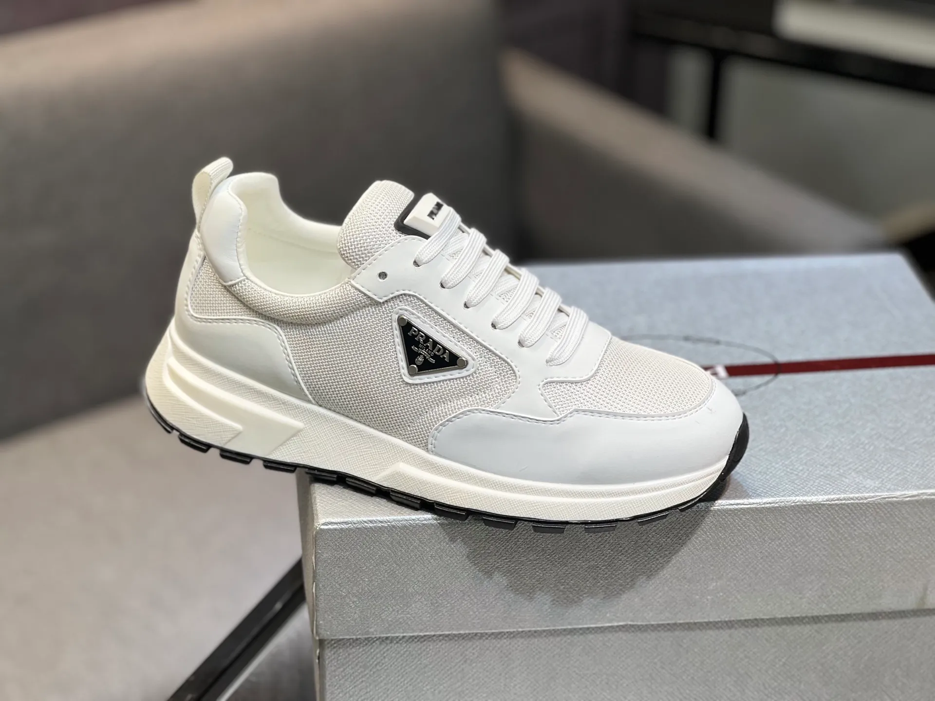 💰¥540 [PRADA] Men’s shoes are popular in the counter, official website synchronization, 1 high-quality shipment ✔️Original cowhide + cowhide lining, 1🆚1 replica, original sole, 38-45 (45 customized, non-refundable)